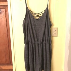 Romper with unique neckline